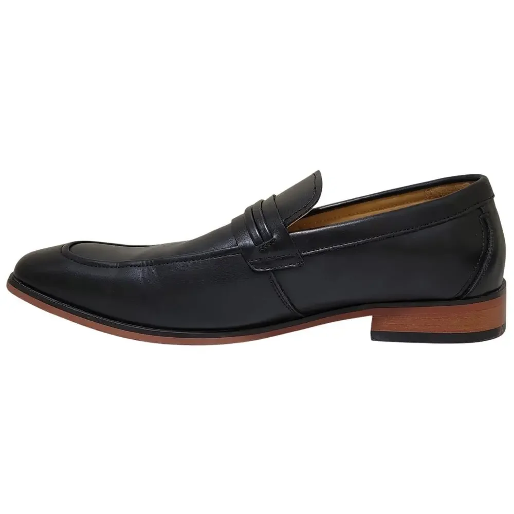 Tommy Hilfiger Men Sachie Slip On Loafers Size US 9M Black Faux Leather
